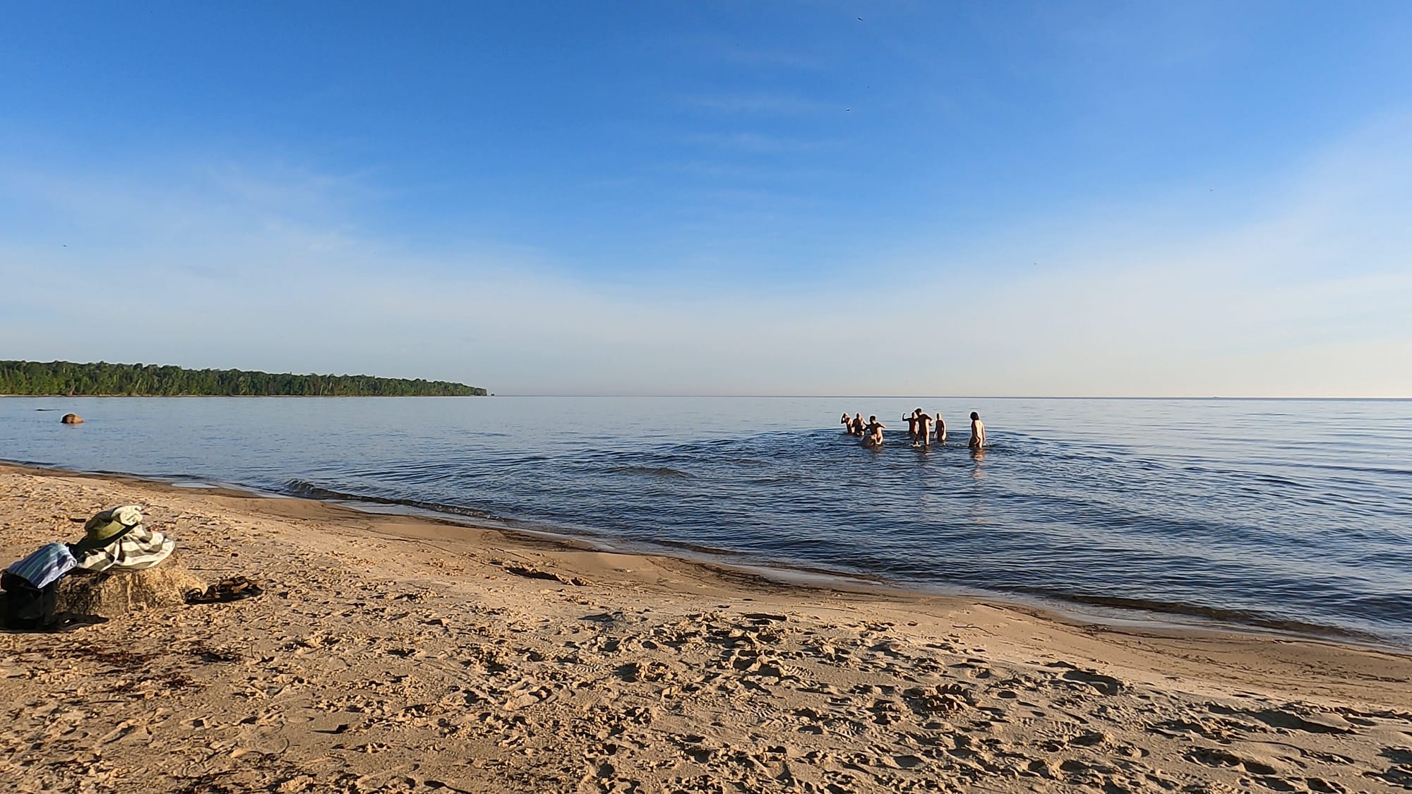 Post plunge- Lake Superior