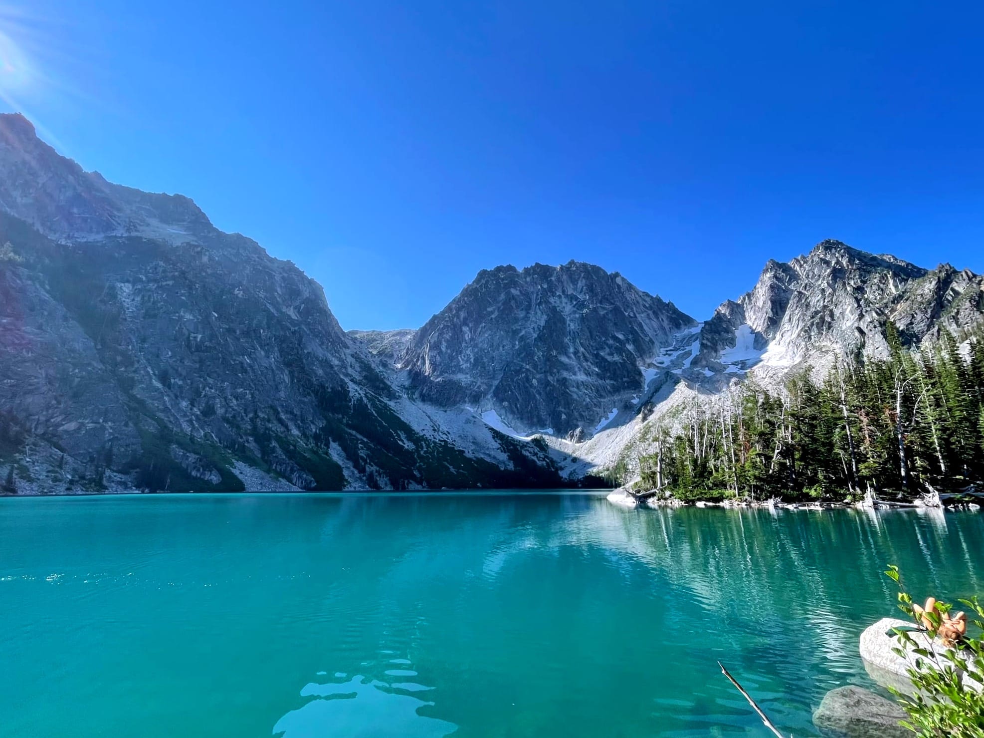 An alpine like in the Enchantments, a 18-mile hiking trail in Washington