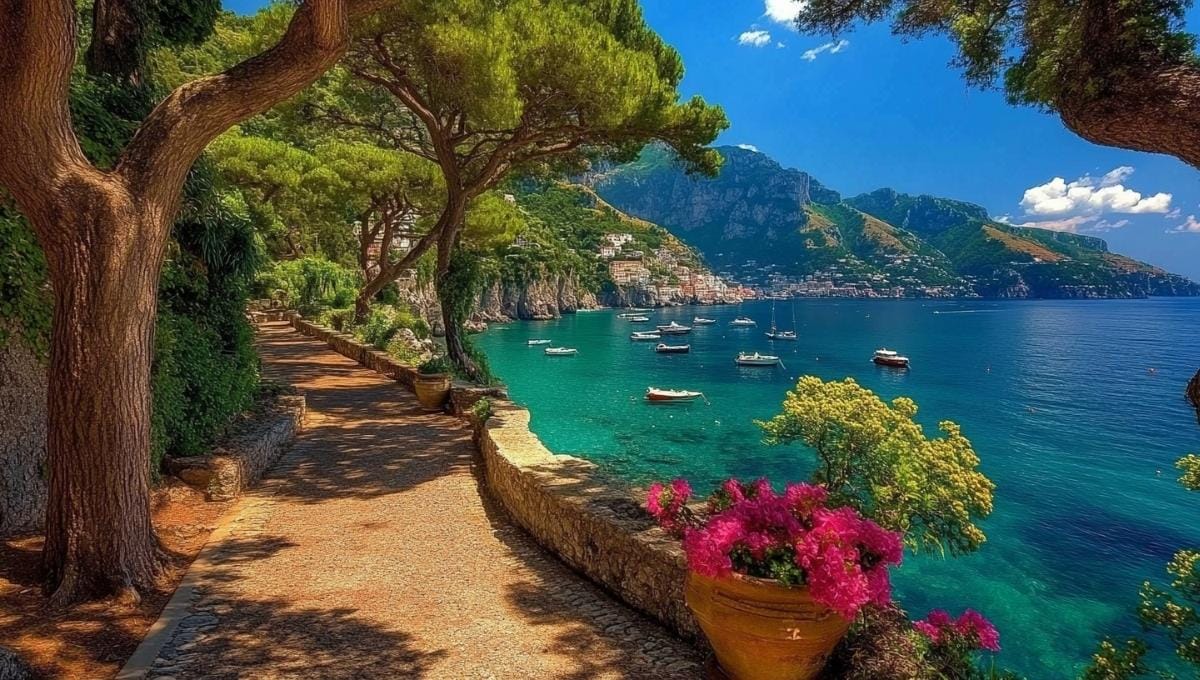 romantic amalfi coast, italy